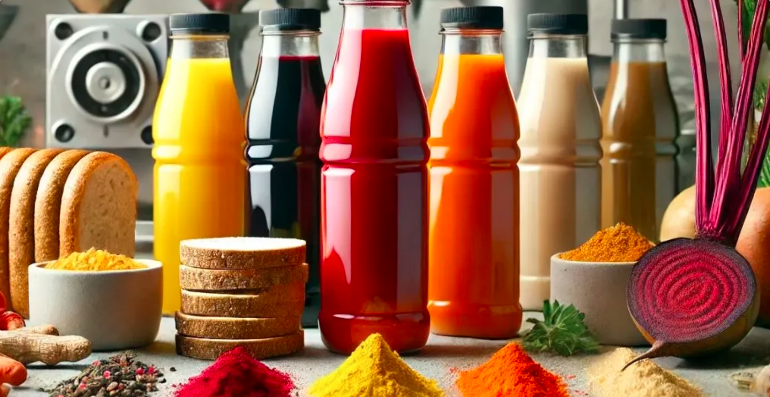 color natural para alimentos
